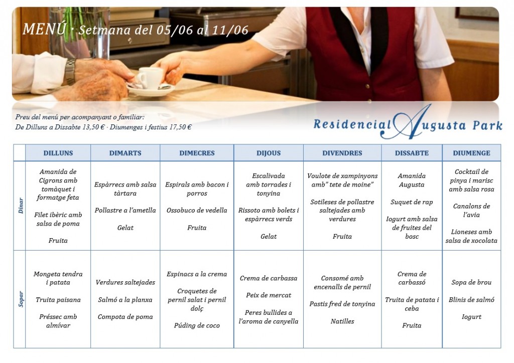 MENU AUGUSTA 5-6
